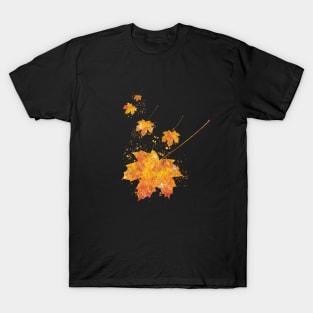 Autumn Leaf Forest Wild Nature World Earth Life Season Watercolor T-Shirt